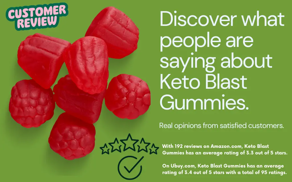 Infographic image showing Keto Blast Gummies Reviews